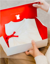 画像をギャラリービューアに読み込む, お得な2枚セット iwaiTAMAMONO新生児短肌着&コンビ肌着